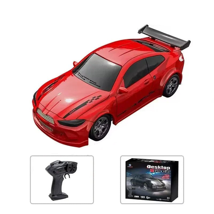 Rechargeable 4WD mini RC racing toy, stable control for kids & adults, fast acceleration fun. Gift idea.