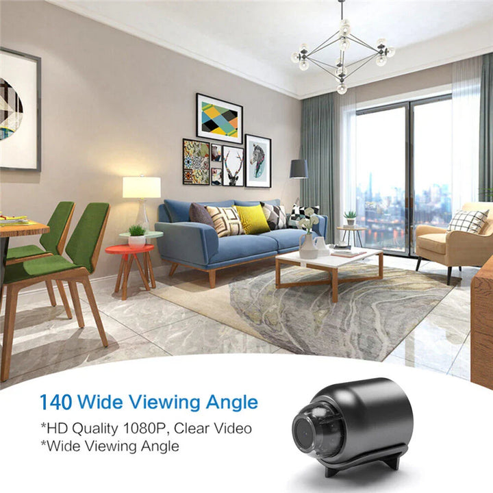 1080p WiFi security camera with app control for remote home monitoring, alerts & peace of mind.