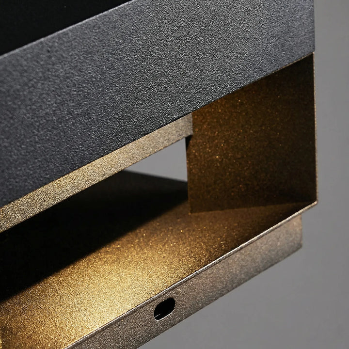 Modern LumaBloc minimalist square outdoor wall light for patios, gardens & entryways. Weatherproof LED.