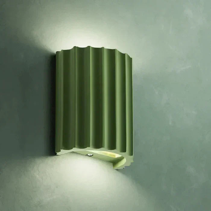 Artistic lighting for living rooms & hallways. Modern wave design wall lamp, stylish and ambient LED light.