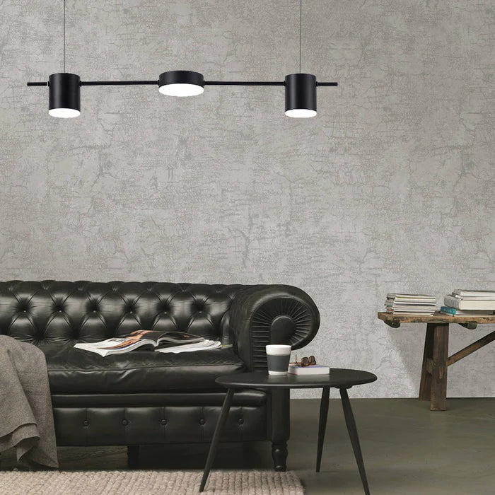 Modern AuraDrum pendant lamp with LED, a chic addition to any space.