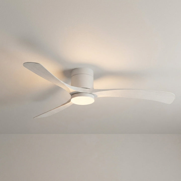 Stylish modern ceiling fan with light & durable blades. Optimal room air circulation & contemporary design.