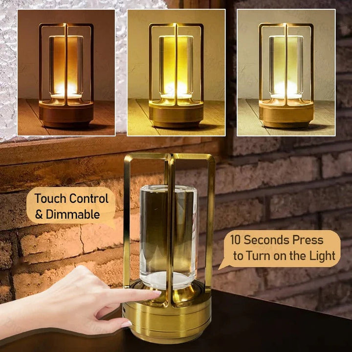 Stylish Nordic design cordless LED lamp, touch dimmable, perfect accent lighting for any room.
