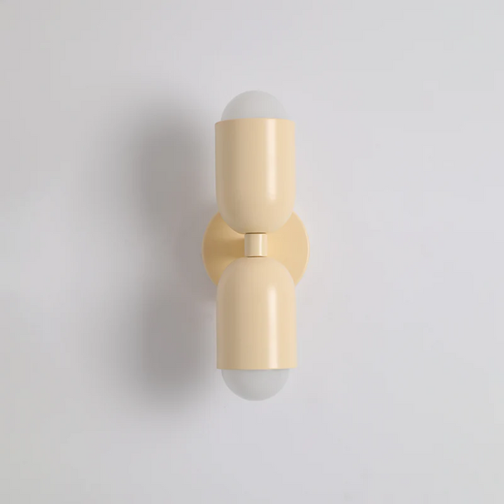 Modern double-sided LED wall lamp, Colorwave design, for stylish home interior lighting.