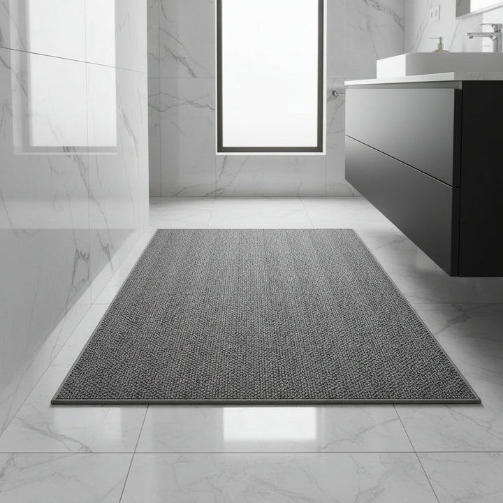 Modern geometric doormat for entryway, absorbent & quick-dry, perfect for home decor & floor protection.