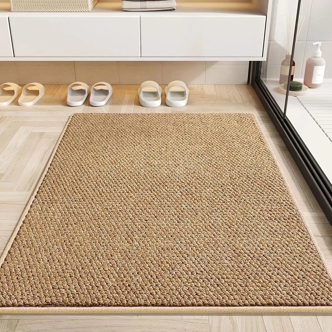 Abstract geometric patterned doormat, excellent moisture control, durable and stylish for any modern home.