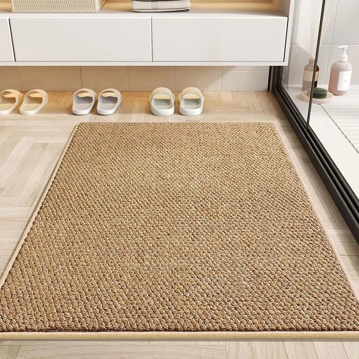 Abstract geometric patterned doormat, excellent moisture control, durable and stylish for any modern home.