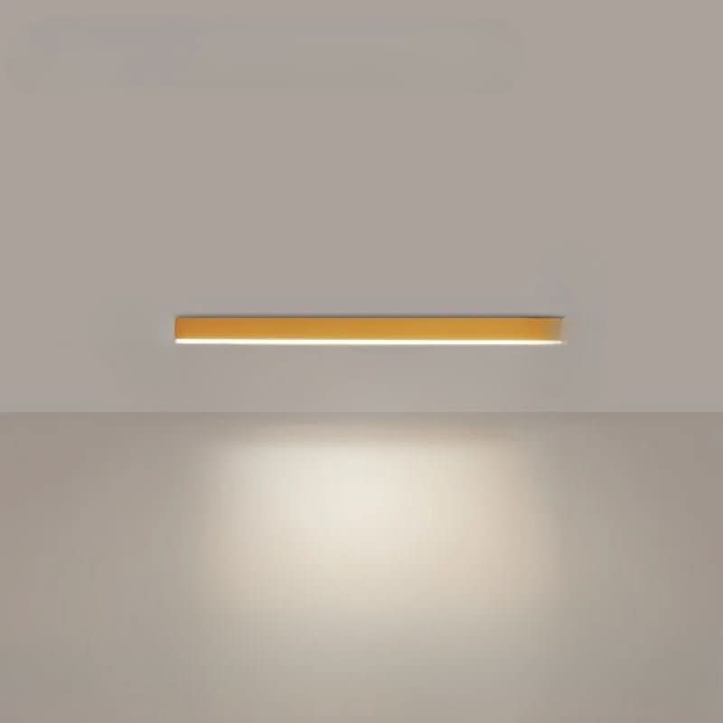 Modern LED ceiling light, flush mount, acrylic, ideal for office or living room lighting.