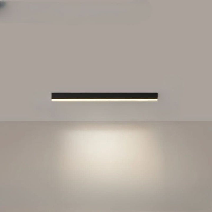 Scandinavian LED flush mount lamp, bright, sleek design for modern interior spaces.