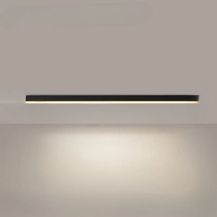 Contemporary LED ceiling lamp, modern design, flush mount, bright acrylic light.