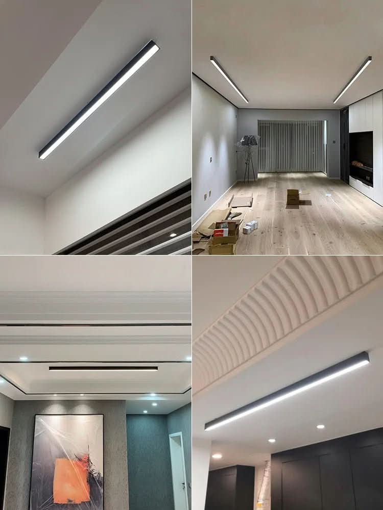 Modern dimmable LED flush mount light, minimalist design for contemporary home decor.