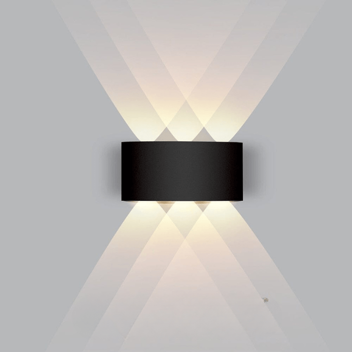 Energy-saving LED outdoor light, ideal for modern home security & style.