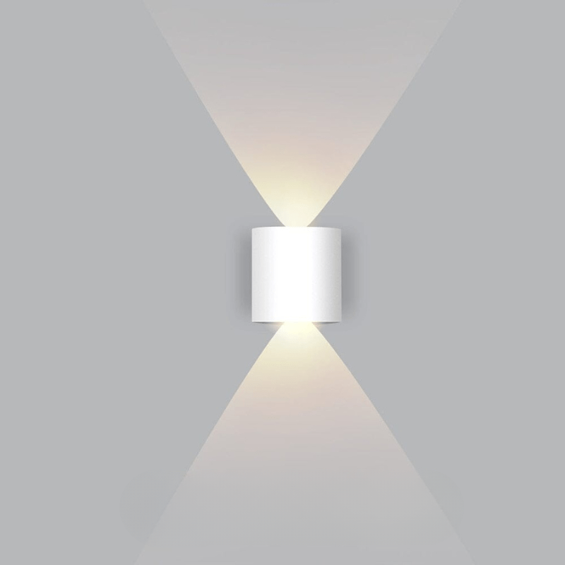 Weatherproof LED exterior light, ideal for modern home security lighting.