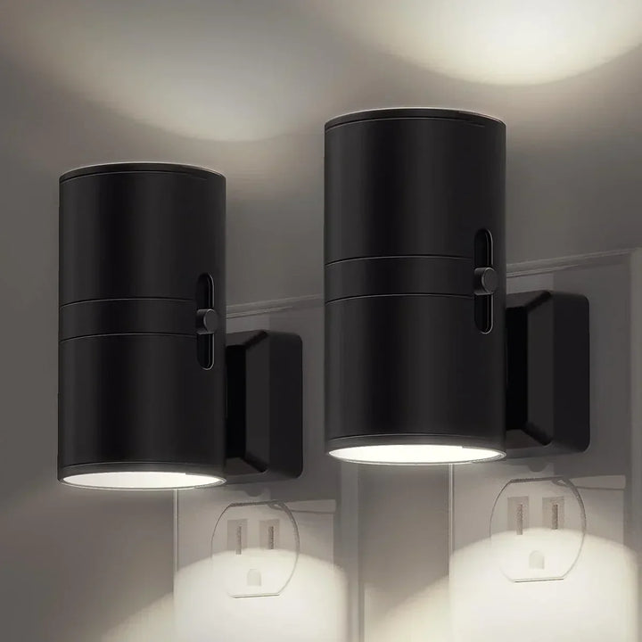 Atmospheric LED wall lamp with auto dusk sensor for warm white ambient lighting. Enhances home decor with smart, automatic illumination.