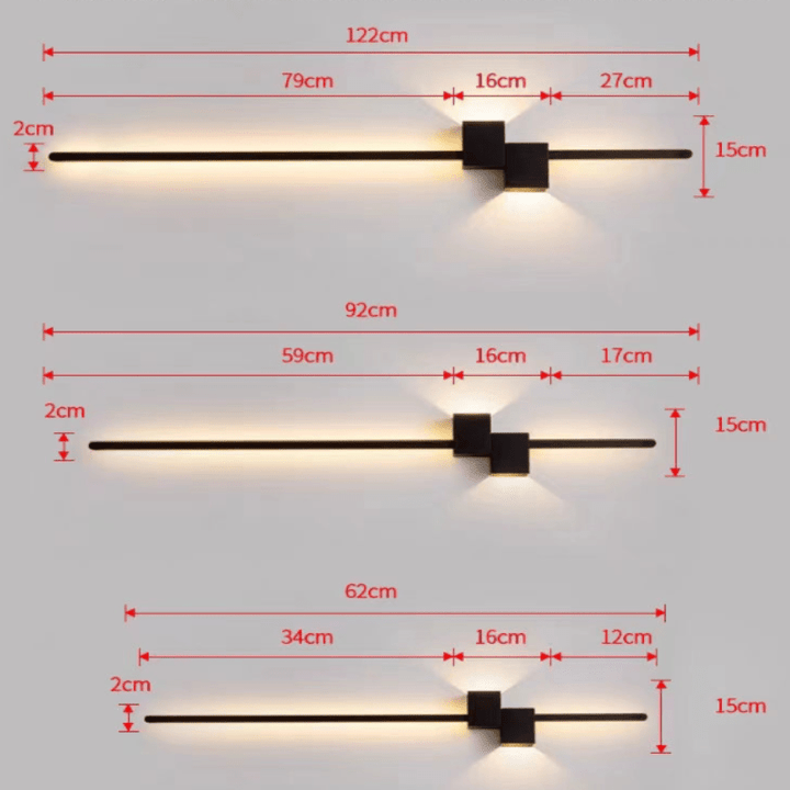 Modern linear LED light bar, sleek and minimalist, providing indirect illumination for contemporary interiors.