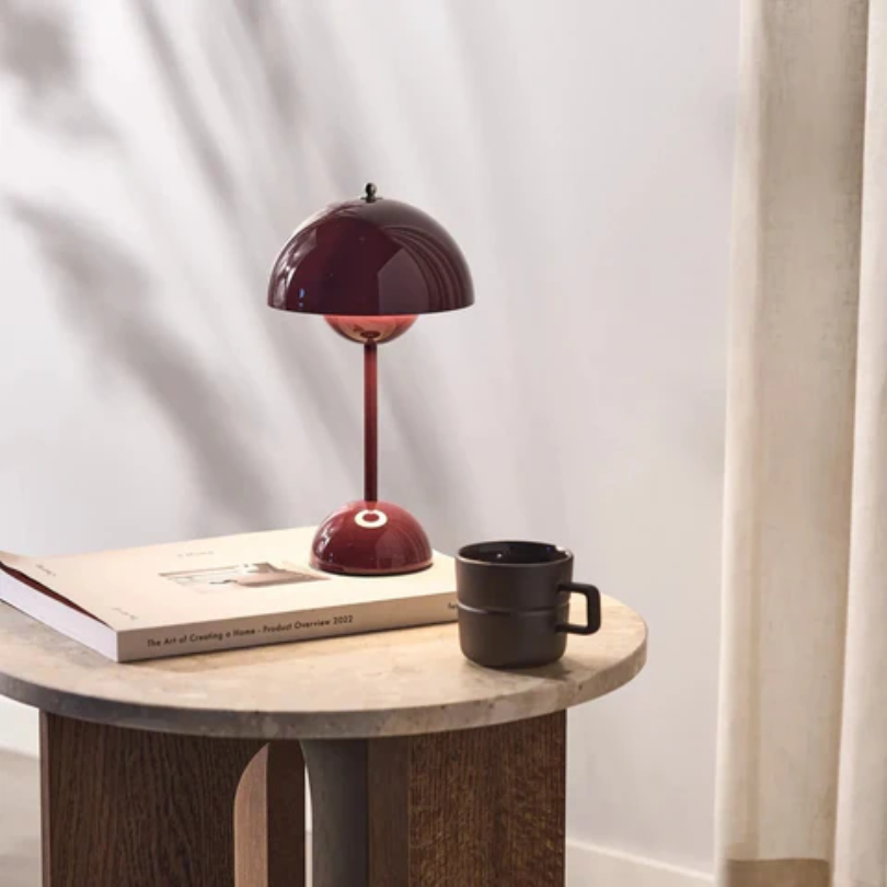 LumiTouch modern LED table lamp, touch control, dimmable & adjustable tones for versatile home lighting.