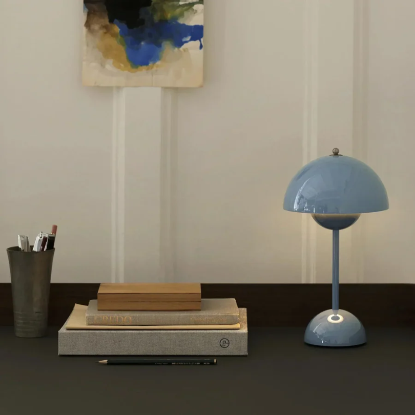 Modern home decor accent lamp, touch-sensitive LED lighting for living rooms, energy efficient.