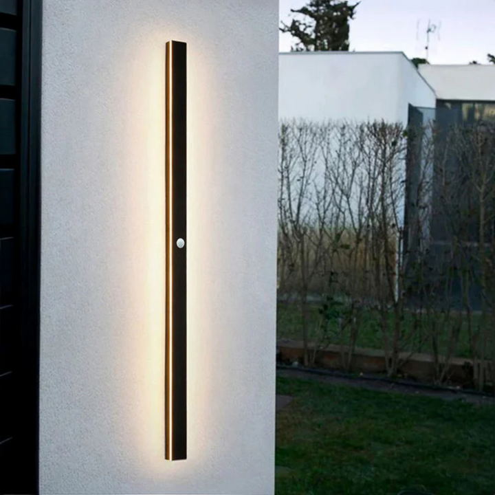 Efficient LineaGlow outdoor LED wall lamp, providing bright, long-lasting exterior light.