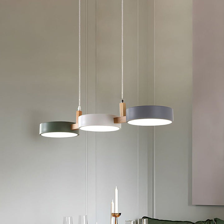 Adjustable LED pendant lamp, energy-saving modern lighting, a key home decor ceiling light.