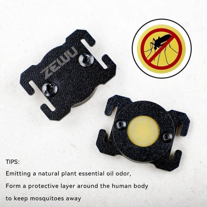 Insect repellent molle attachment for mosquito protection during outdoor activities, survival gear