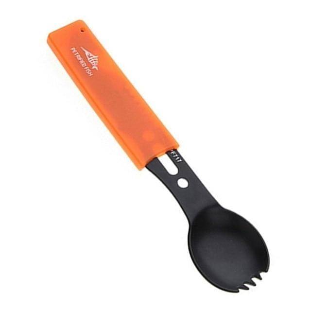 Outdoor survival cookware kit, ideal for camping and trekking, lightweight utility gear