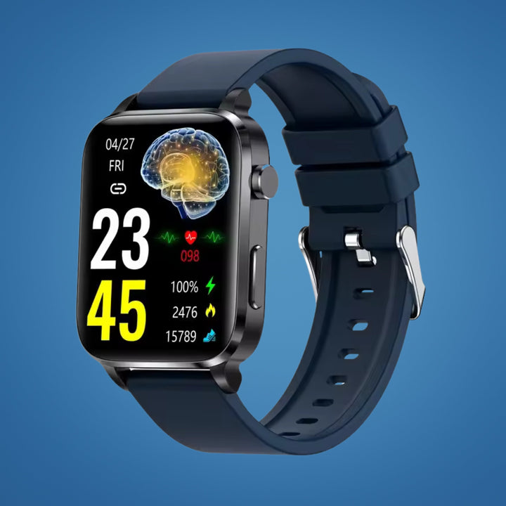 Non-invasive diabetes smartwatch for pain-free glucose monitoring & blood sugar tracking for adults.