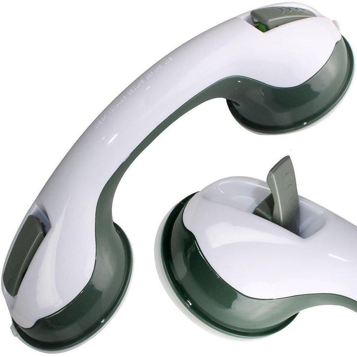 Secure non-slip suction grab bar for bathroom, enhancing bath & shower safety for elderly & those needing support.