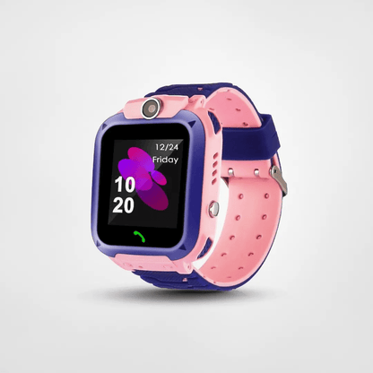 "Orologio GPS Smart per bambini, cinturino blu, schermo touchscreen, funzioni sicurezza e educative, ideale per tranquillità 