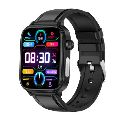 "Orologio smart elegante, con schermo HD a colori, funzioni ECG, e monitoraggio salute, adatto a uomo/donna."
