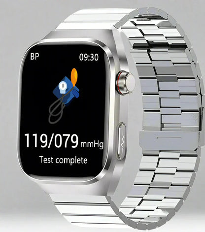 Orologio Smartwatch Salute con display AMOLED da 2.04, cinturino in silicone, monitor ECG e zuccheri per uomo/donna.