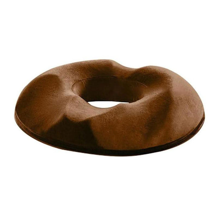 Therapeutic seat pillow designed to relieve tailbone pressure & improve lumbar support, for home/office.
