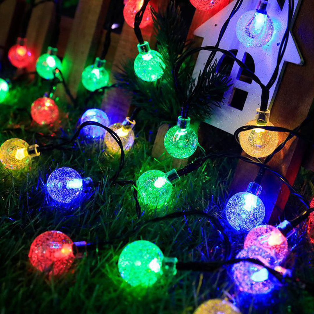Camping decoration: IP55 waterproof LED globe string lights, multi-power, versatile