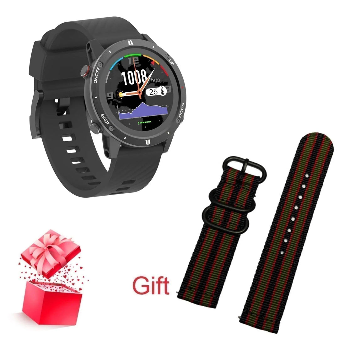 Adults' fitness GPS smartwatch, highly durable, with altimeter and precise heart rate tracking