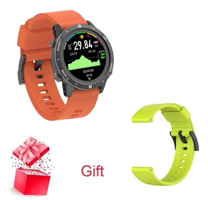 Adults' versatile GPS smartwatch for outdoor sports, altimeter, heart rate, and long-lasting power