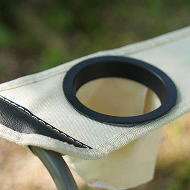 Aluminum portable camping chair with footrest and recline function