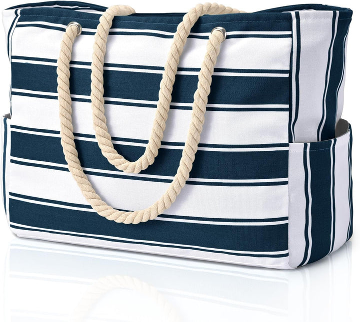 Women's large waterproof beach tote, oversized, sandproof, and built to last.