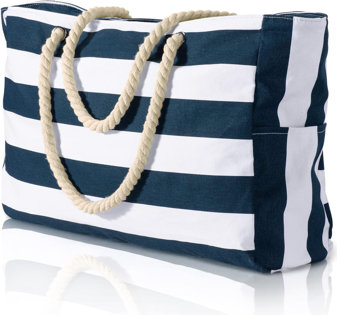 Roomy waterproof beach tote, sandproof & durable, essential oversized bag for women.