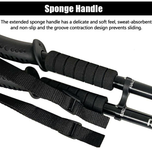 Durable anti-shock trekking poles for challenging trails and terrains