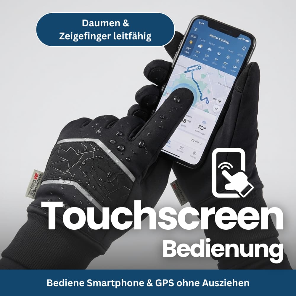 Unisex ThermoPolar gloves featuring adjustable wrist straps for a secure, comfortable fit.