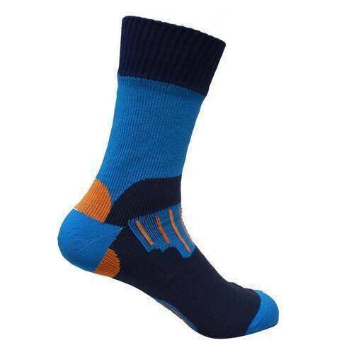 Black waterproof hiking socks, engineered for ultimate comfort and dryness.