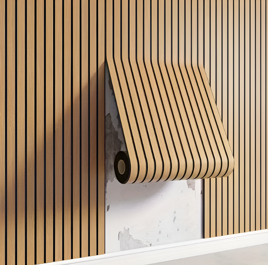 Pannelli murali 3D autoadesivi in effetto legno con texture realistica, facili da applicare, per ambienti caldi e accoglienti