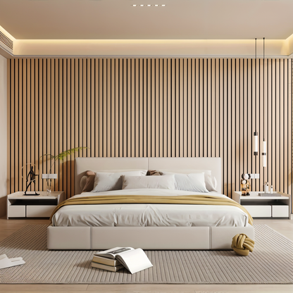 Pannelli murali 3D autoadesivi in effetto legno con texture realistica, facili da applicare, per ambienti caldi e accoglienti