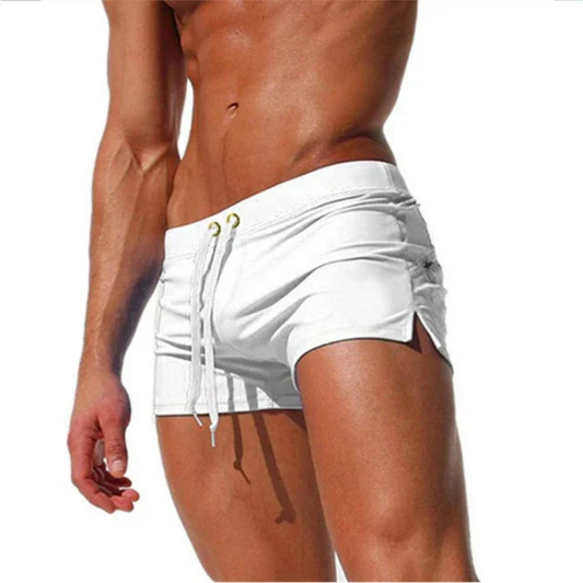 "Pantaloncini mare uomo asciugatura rapida, vari colori vivaci, piscina o spiaggia, design moderno e confortevole."