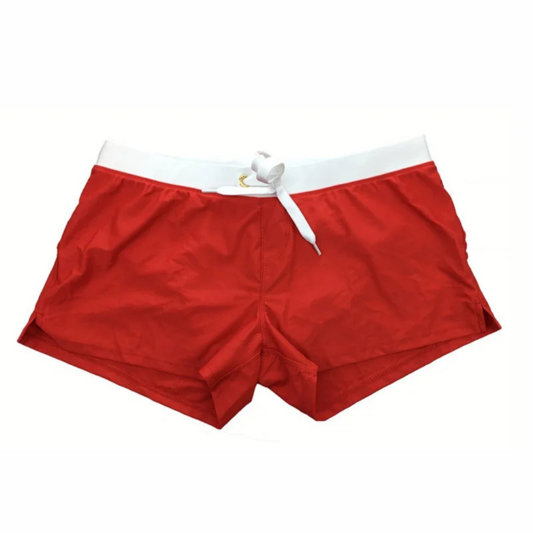 "Pantaloncini mare uomo asciugatura rapida, vari colori vivaci, piscina o spiaggia, design moderno e confortevole."