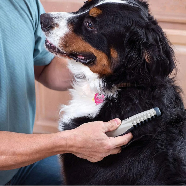 Gentle pet fur trimmer & detangler for cats & dogs. Removes tangles, mats, and loose fur, a top shedding tool.