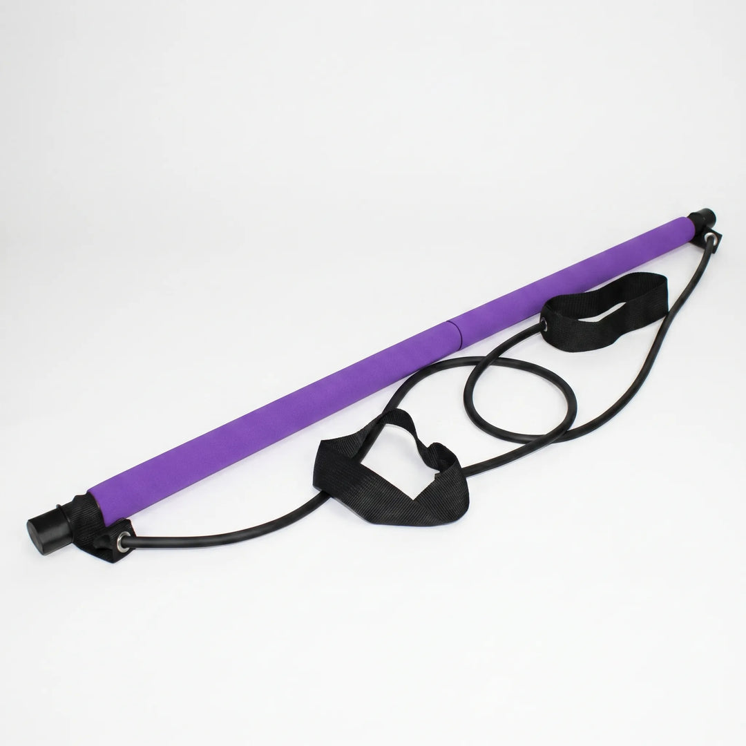 Portable unisex Pilates stick bar, adjustable for effective full body workouts and core strength exercises.