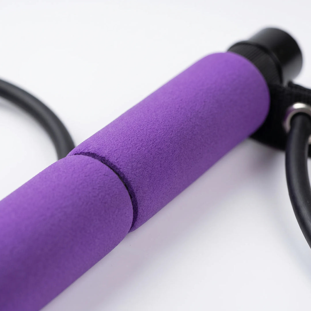 Fitness Pilates bar for home workouts, featuring resistance bands. Excellent for core, yoga, and strength training.
