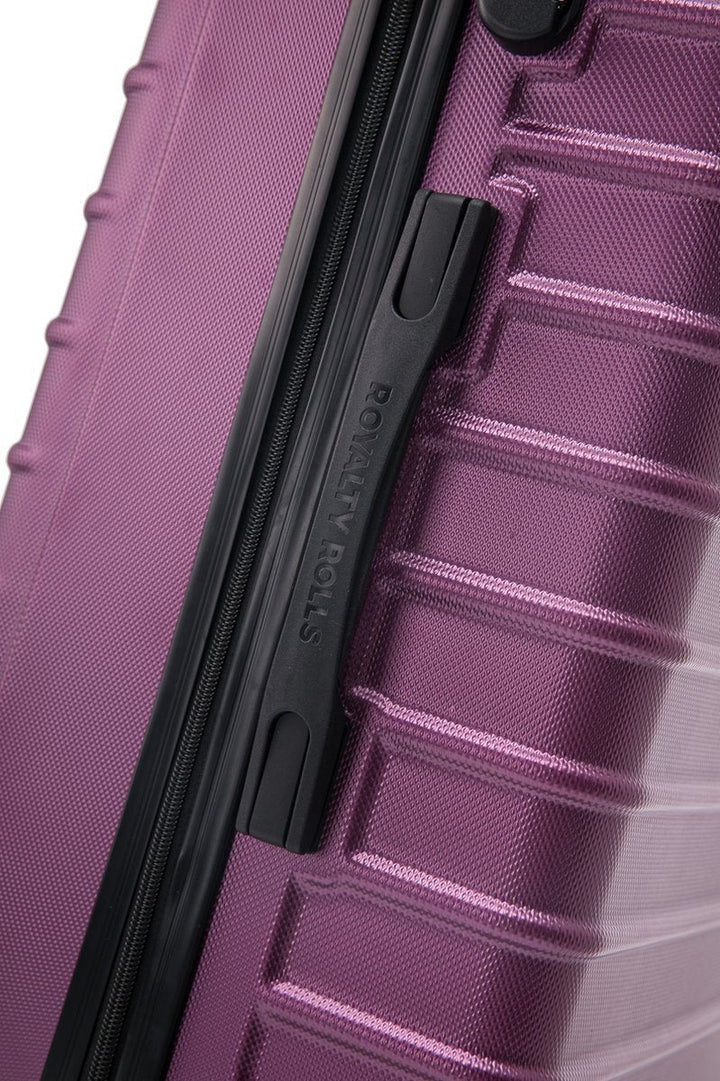 Convenient 2-piece pink spinner luggage set, hardshell design ensures durability for all your travel needs.