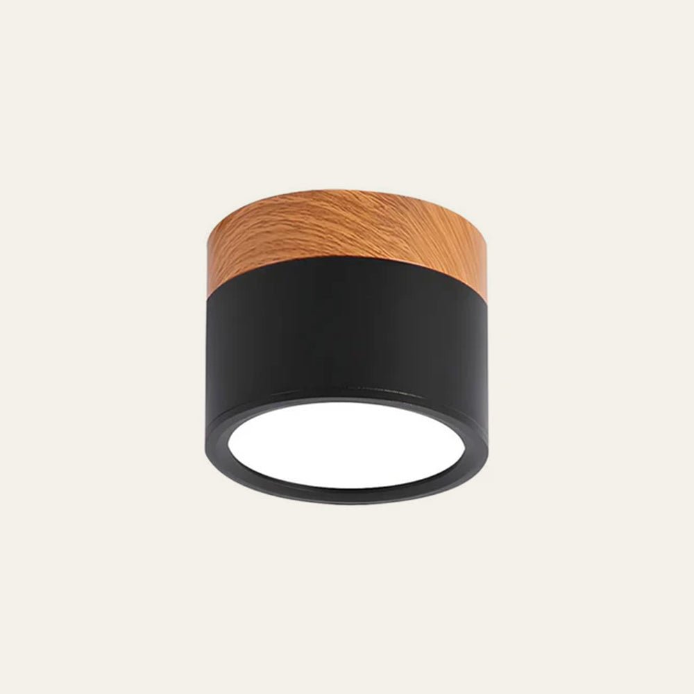 "Plafoniera cilindrica LED moderna per interni, struttura in alluminio, finitura elegante, luce uniforme, disponibile in vari