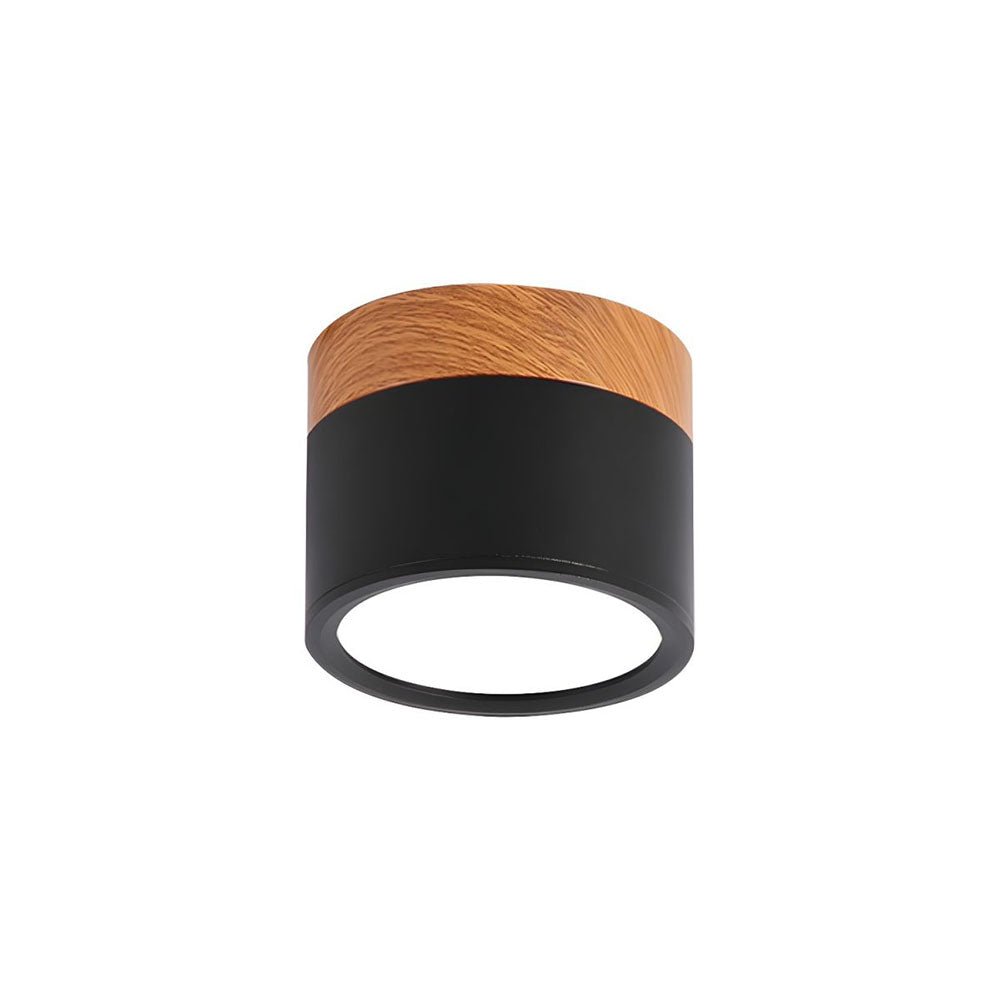 "Plafoniera cilindrica LED moderna per interni, struttura in alluminio, finitura elegante, luce uniforme, disponibile in vari